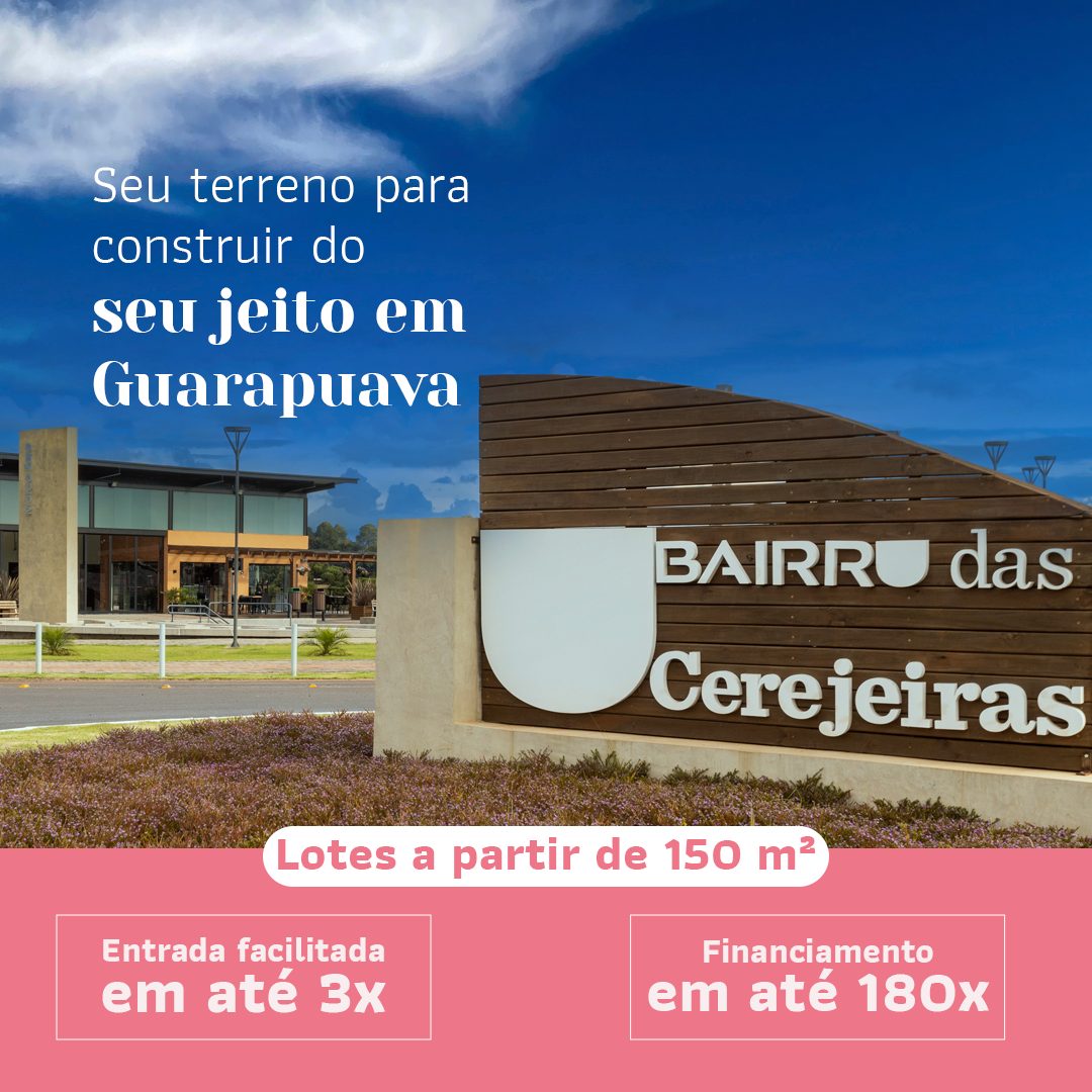 Anúncio do Bairru das Cerejeiras
