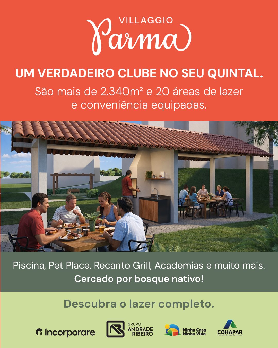 Card 4 da sequência de WhatsApp — argumento de lazer