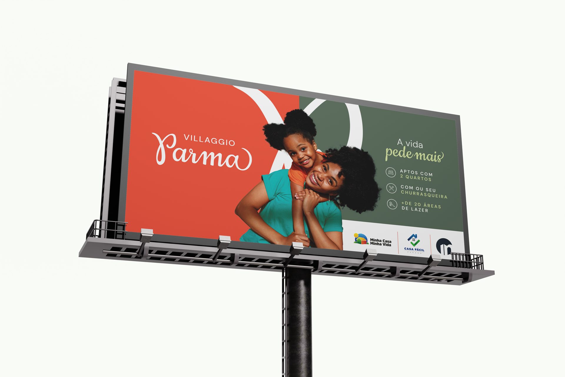 Outdoor 9×3m — key visual Villaggio Parma, versão 1