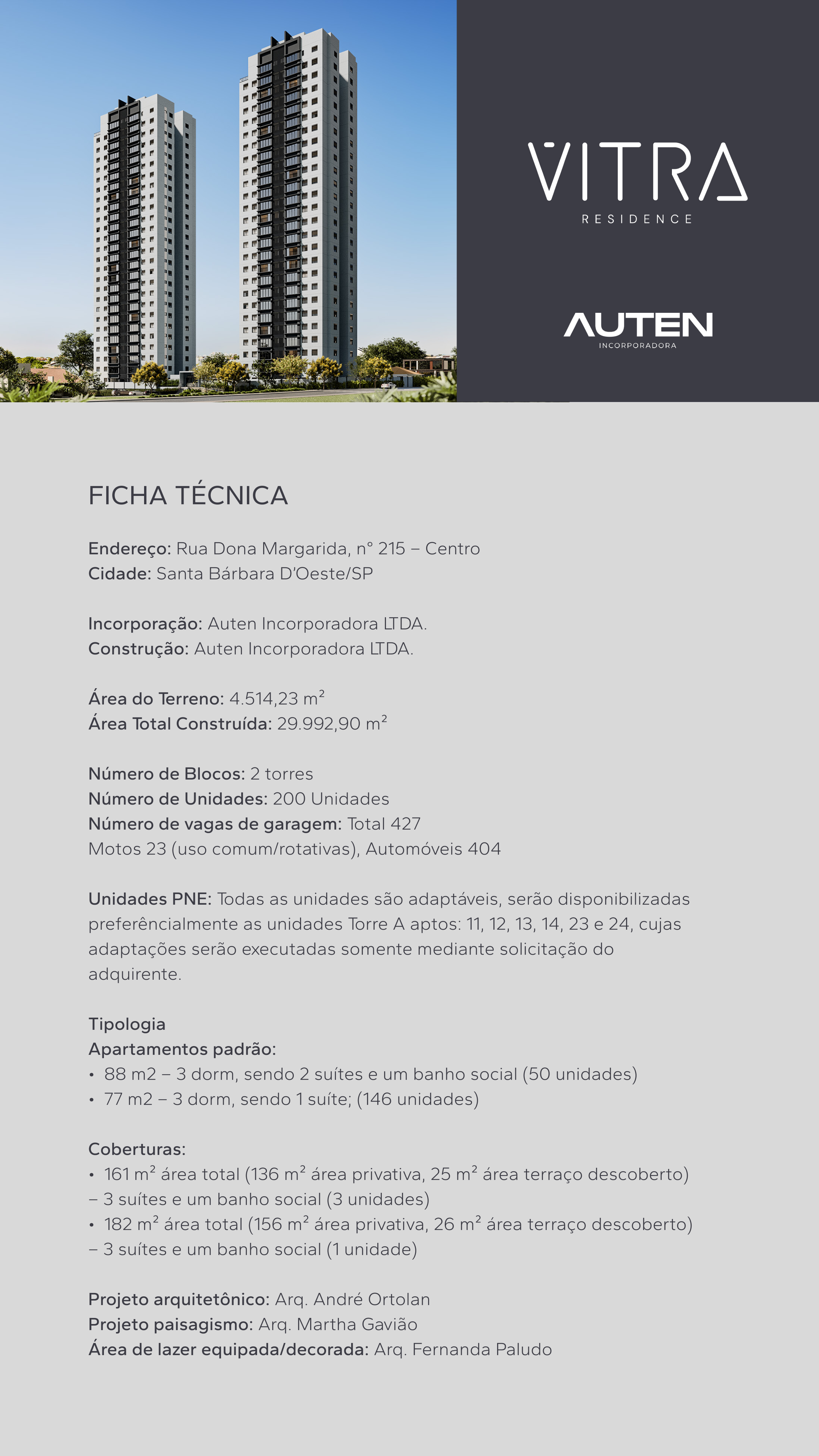 Ficha desenvolvida pela Katsuki para Auten em Piracicaba/SP