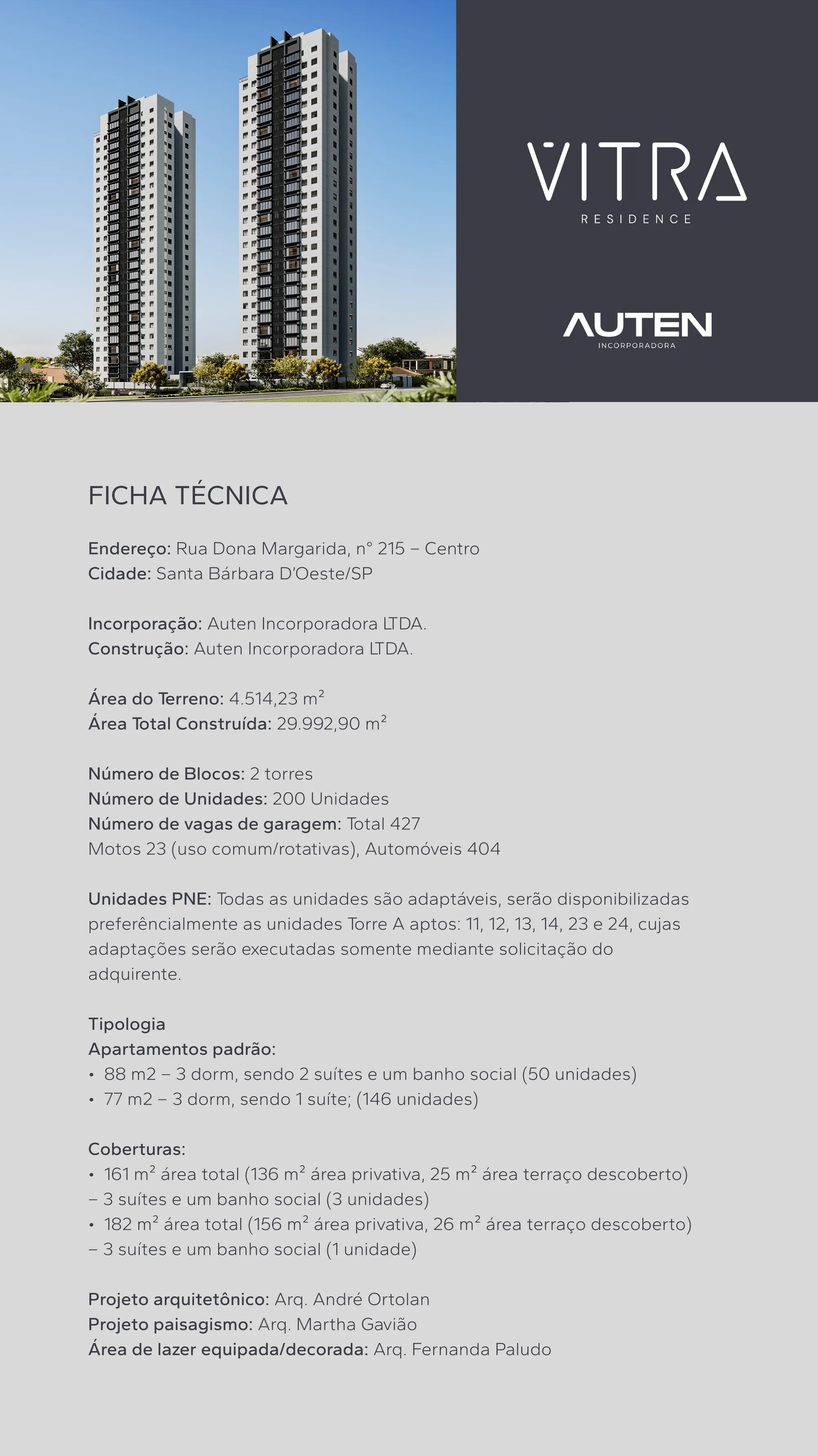 Ficha desenvolvida pela Katsuki para Auten em Piracicaba/SP