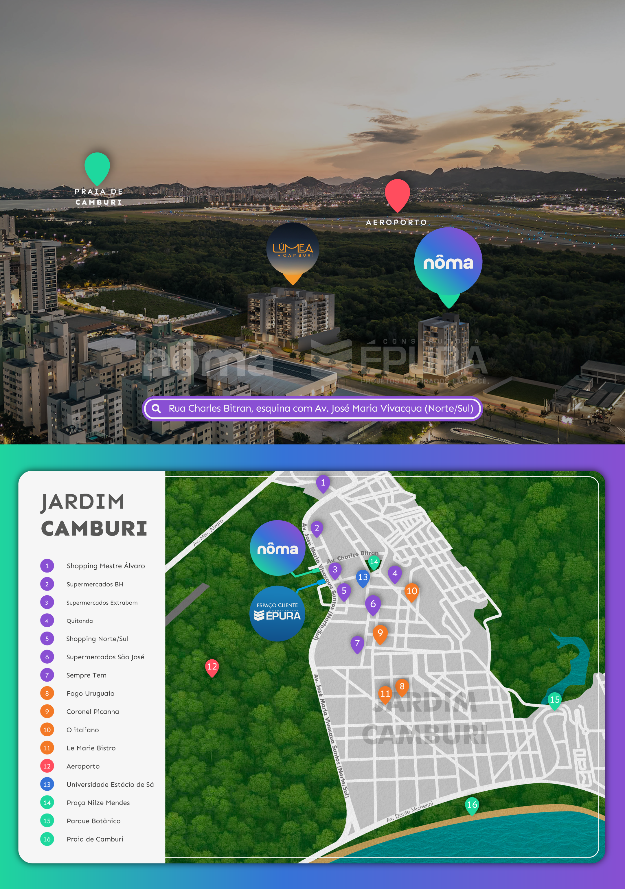 Mapa desenvolvida pela Katsuki para Épura em Vitória/ES